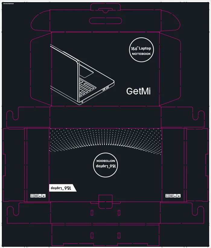Развёртка упаковки ноутбука GetMi